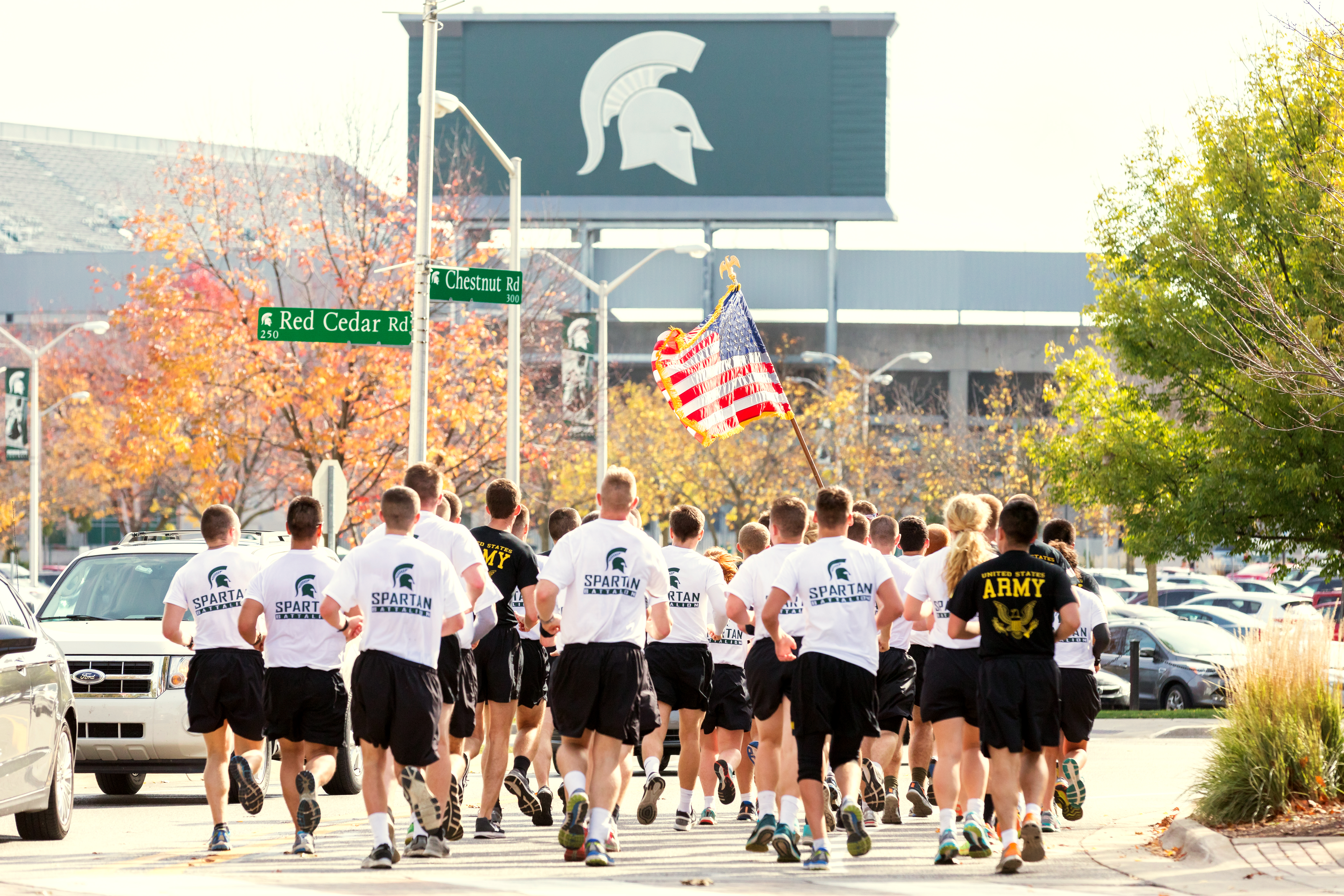 Alex's Great State Race participants outside Spartan Stadium