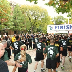 Alex's Great State Race participants at the finish line