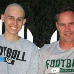 Alex Powell and his father