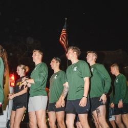 MSU cadets getting prepped for the race